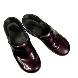 Dansko Professional Patent Shiny Leather Clogs